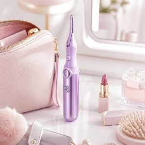 TEWUB Fast Heating Electric Eyelash Curler Lasting Curling Wide Angle Rechargeable Eyelash Curler Easy To Use Bezel-free Eyelash Curling Device Natural Lashes