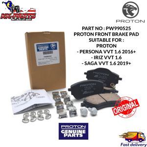 Proton Persona VVT Iriz Saga VVT (2016-2026) Front Brake Pad PW990525 Set (4Pcs) - Pad Brek Depan Persona VVT PnP Safety