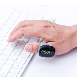 Lepu OxyRing Oxygen Monitor Wearable Continuous Pulse Oximeter Finger Oxygen Monitor Bluetooth Real-time Reminder Free PC Report Recording Oxygen Level  Heart Rate Kids Adult O2ring