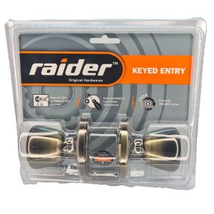 RAIDER Tubular Entrance Lock Set #5601ab