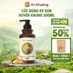 Nước Cốt Gừng Xuyên Khung Ngâm Tắm An Khương - Gừng Kỳ Sơn 500ml