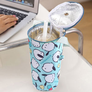 QIANYUE Portable Milk Tea Tote Bag Heat Preservation Bag Eco-friendly Handbag Carrying Insulated Cup Cover Tumbler Cup Accessories