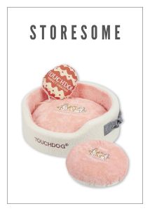 TouchDog Comfortable Round Raised Rim With Soft Cushion Dog Bed For Small Dogs (2 Colours)