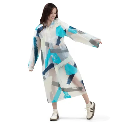 Jas Hujan Dewasa Motif Raincoat Wanita Stylish Jas Hujan Motif Kekinian - 80958