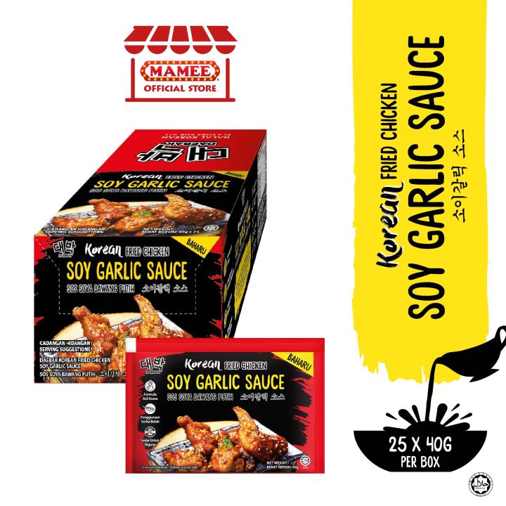 Daebak Korean Soy Garlic Sauce Box 40g x 25 Lazada