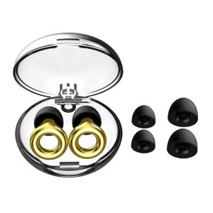 Portable soft silicone anti-noise washable earplugs with reducing reusable sleep g9l4