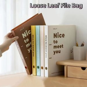 MUNCHX PP File Bag Set Detachable Loose Leaf Document Organizer Portable Large Capacity A4 File Folder Office Storage