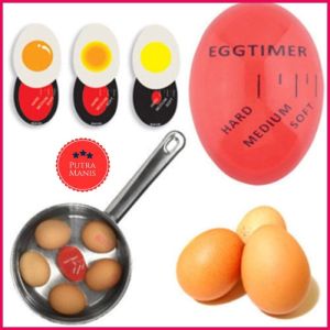 Timer Egg Pengukur Kematangan Telur Rebus Timer Perfect Control Boiled Egg Temperature
