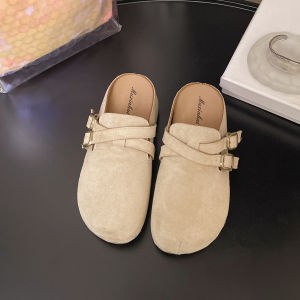 Free Shipping Baotou Thick-Soled WomenS 2026 Summer New Style Outdoor Half Slippers Versatile Single Shoes WomenS Lazy Slippers