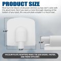 TonGass Above Ground Pool Vacuum Plate Adapter for Summer Waves SFX Skimmer Filter Pump Systems - Exact Replacement for Part Number P58PP1955W05 - Fits 1 1/4" Vacuum Hoses. 