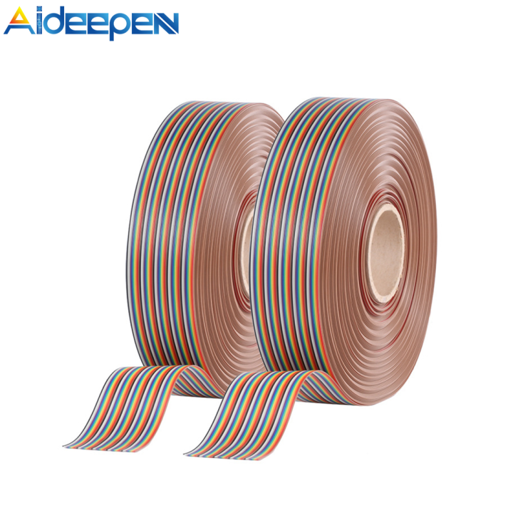 thumbnail image 2 of 5 Meter 20-Way 1.27mm Pitch Rainbow IDC Flat Ribbon Cable – 1.27mm Pitch Conductor Wire 2 of 12