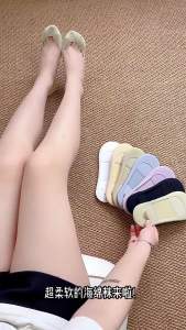 [Free Shipping]WomenS Summer Thin Ice Silk Non-Slip No-Show Socks Pure Cotton Low-Cut Invisible Socks With Sponge Sole For High Heels