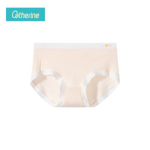 Catherine กางเกงใน กางเกงในไร้ขอบ เอวกลาง ผ้าฝ้ายแท้ เรียบเนียน ระบายอากาศได้ดี ยืดกระชับ ผ้านิ่มใส่สบาย