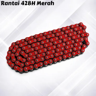 FREE ONGKIR RANTE RANTAI NUI 428 H PANJANG 130 L WARNA MERAH BISA COD