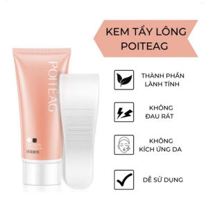 Kem Tẩy Lông Poiteag 60g Hương Dịu Nhẹ An Toàn Không Gây Kích Ứng Chai Wax Lông Chân Tay Làm Sạch Nhanh Dễ Dàng Cho Bạn
