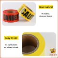 Digeo Caution Tape (Non-Adhesive) Isolated Barricade Yellow and Red Danger Warning Tape 100m/roll. 