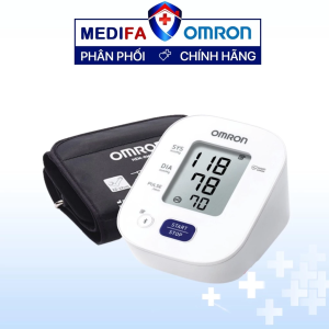 Máy đo huyết áp Omron HEM-7142T2 phát hiện nhịp tim không đều bộ nhớ 14 kết quả đo có kết nối Bluetooth