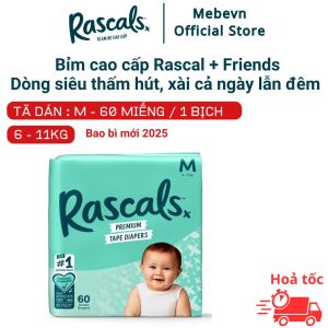 [Voucher 10% toàn gian] Combo 2 bỉm rascal friend tã rascal and friend NewZealand bỉm tã rascal and friends chính hãng