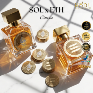 Paket Bundling Parfum HODL Scent SOL ETH Eau De Perfume Minyak Wangi 75ml Farpum Premium EDP
