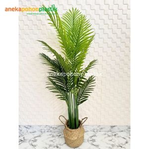 Pohon Artificial Pohon Daun Palem T150 Cover Pot Keranjang Anyaman Belly Home Decor Aesthetic