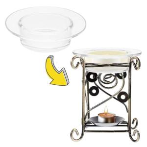 2 gói sáp thủy tinh sưởi ấm Bộ chén đĩa aromatherapies sáp tan khay tinh dầu ấm hơn đầu đốt thay thế bát