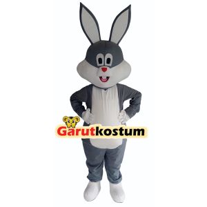 Kostum maskot badut kelinci putih cantik setelan dewasa lucu costume fashion