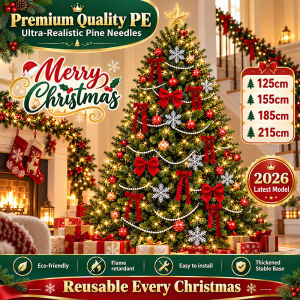 【Singapore spot】christmas tree 2.15m 148 Accessories decoration with lights collapsible 1.8m ornament led light decor star accessories decorations 2026 ornaments 圣诞树 圣诞节11