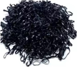 Bịch 0.1kg(100gram) chun buộc tóc màu đen nhiều màu SỢI NHỎ thun buộc tóc màu đen nhiều màu dây NHỎchun cột tóc