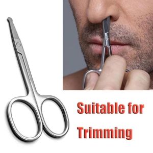 [100% Tajam] 1Ps Gunting Bulu Hidung Gunting Kumis Gunting Bulu Jenggot Gunting Kecil Stainless Steel