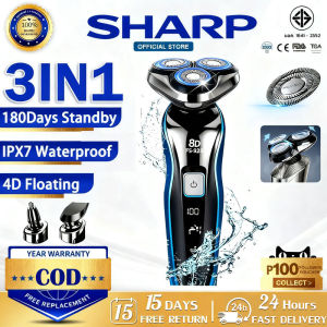 Multifunctional 3 in 1 Electric Shaver for Men Rechargeable Shavers Wet-Dry Dual Use Washable