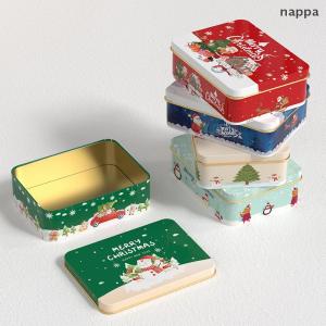 ✨[nappa] Christmas Transparent Window Tin Box Cookie Candy Tinplate Chocolate Storage Box With Exquisite Lid Christmas Gift Packaging Box