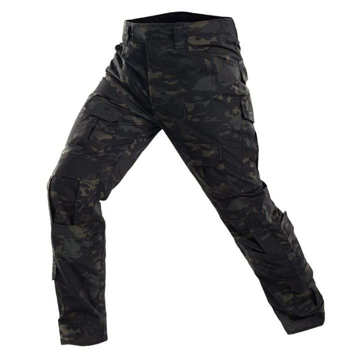 Multicam Black Camouflage Combat Pants Army Tactical Trousers Men