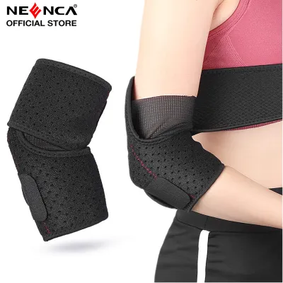 NEENCA 1 PIECE Elbow Brace - Tennis Compression Sleeve - Wrap for Golfers Bursitis Left or Right Arm - Tendonitis Support Strap for Golf Men and Women - Epicondylitis and Sports Recovery