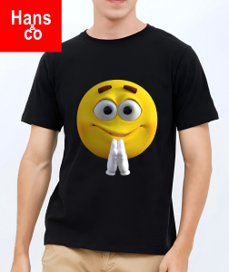 Kaos Pria Premium 3 Dimensi Tshirt 0blong Animasi Salam Katun 24s 100% H072 By Hans & co
