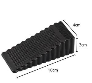 Rubber Door Stopper Wedge Anti-Slip Stop No Drilling Protects Wall Floor Home Office Getah Pintu