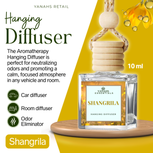 Shangrila Scent Hanging Car Diffuser – 10ml Oil-Based Freshener