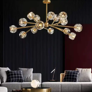 Đèn Chùm Pha Lê 15 Tay Cao Cấp Thiết Kế Mới Phong Cách Cho Không Gian Phòng Khách Phòng Bếp Phòng Ngủ Tặng Kèm Bóng LED - Bảo Hành 5 Năm