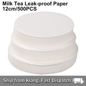 【READY STOCK】200 Pieces Raw Wood Pulp Non-stick Paper/Double-Sided Small Round Baking/Circular Steamer Paper 7.5cm-16cm