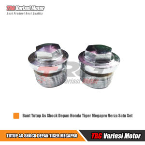 Tutup Shock Depan Tiger Megapro Verza Baut Tutup As Shock Depan Honda Tiger Megapro Verza TRG Satu Set Kanan Dan Kiri