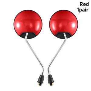 INEXTIN 1Pair Phổ thông Gương Chiếu Hậu Xe đạp điện Trang bị thêm lồi Sợi 8mm Gương chiếu hậu Bền Đầy màu sắc Gương phản quang Dành cho yadei lovemai