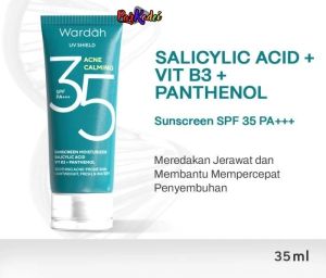 Wardah UV Shield Acne Calming Sunscreen Moisturizer SPF 35 PA+++ 35 ml