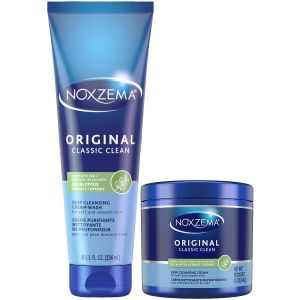 Noxzema Face Wash Full-Size Jar & Tube Bundle – Original Deep Cleansing Cream Face Cleanser