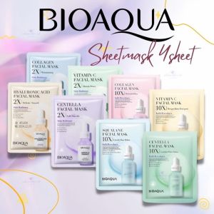 BIOAQUA Masker Sheet mask I Masker Wajah Whitening | BIOAQUA Sheet Mask Series BPOM