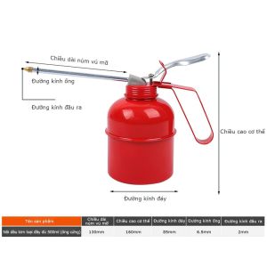 Bình Châm Nhớt Kapusi Vịt Dầu Bằng Thép 250/300/500ml Bình Xịt Dầu Nhớt Nhật Bản LAZYL