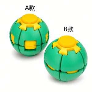 [SG STOCK]3D Printed Press to Spin Fidget Ball Automatic Rotating Stress Relief Toy Portable Desk Toy for Adults