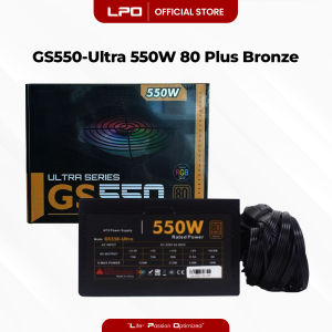 Inplay GS550-Ultra 550W 80+ Bronze RGB Power Supply True-Rated High Performance PSU For CPU Desktop PC Computer