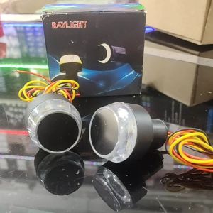 Lampu Jalu Stang Motor 2Warna - Lampu Jalu Motor Sen DRL 2Biji