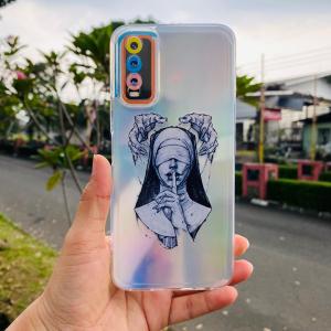 Case Hologram Fashion AEST REALME 10 C15 C33 Casing Hologram Aurora Aero Case