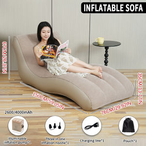 Air bed Foldable Inflatable Sofa Bed Lazy Sofa Bed Foldable Cloud Sofa Outdoor Camping With Family