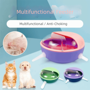 GBDSVD Non-spill Puppy Milk Feeder Detachable Bite Resistant Pet Feeding  Practical with 5 Pacifiers Multi Pet Breastfeeder For Pet Feeding